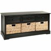 Safavieh Bud 3 Drawer Storage Unit - Distressed Black AMH5701B